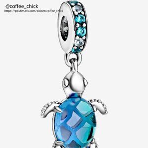Pandora Murano Glass Sea Turtle Dangle Charm